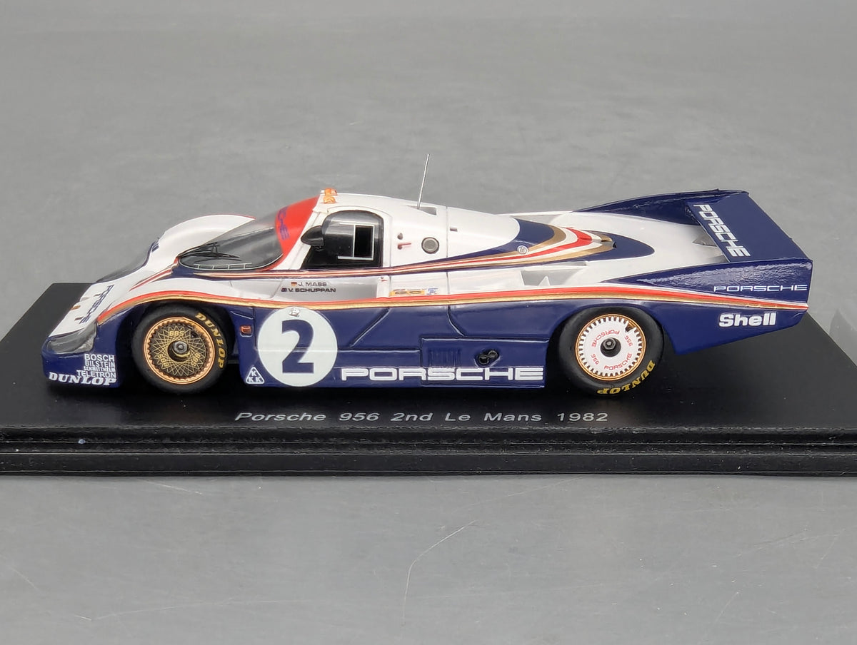 Modellautos 1:43 Spark Porsche 956 2nd 24h Le Mans 1982 #2 J. Mass u. A. mit OVP