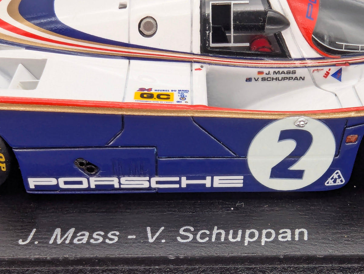 Modellautos 1:43 Spark Porsche 956 2nd 24h Le Mans 1982 #2 J. Mass u. A. mit OVP