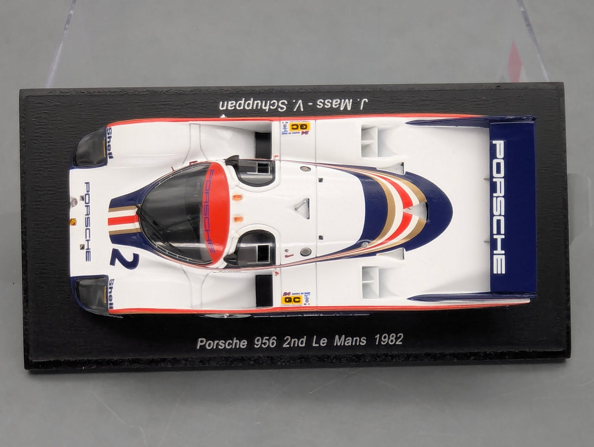 Modellautos 1:43 Spark Porsche 956 2nd 24h Le Mans 1982 #2 J. Mass u. A. mit OVP