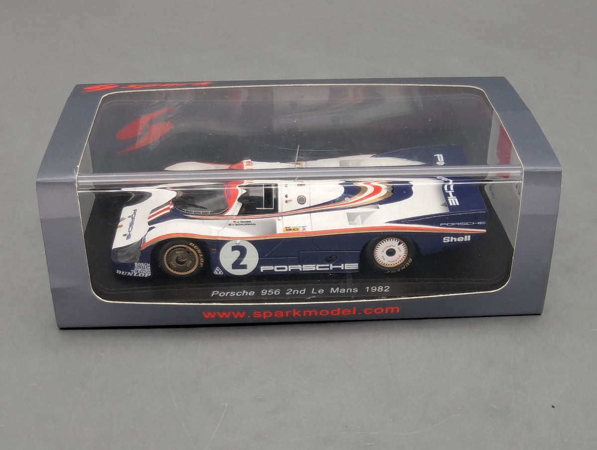 Modellautos 1:43 Spark Porsche 956 2nd 24h Le Mans 1982 #2 J. Mass u. A. mit OVP
