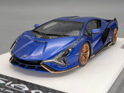 Eidolon Make Up 1:43 Lamborghini Sian FKP 37 with Stripe 2019 Blu 57/60 mit OVP