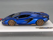 Eidolon Make Up 1:43 Lamborghini Sian FKP 37 with Stripe 2019 Blu 57/60 mit OVP