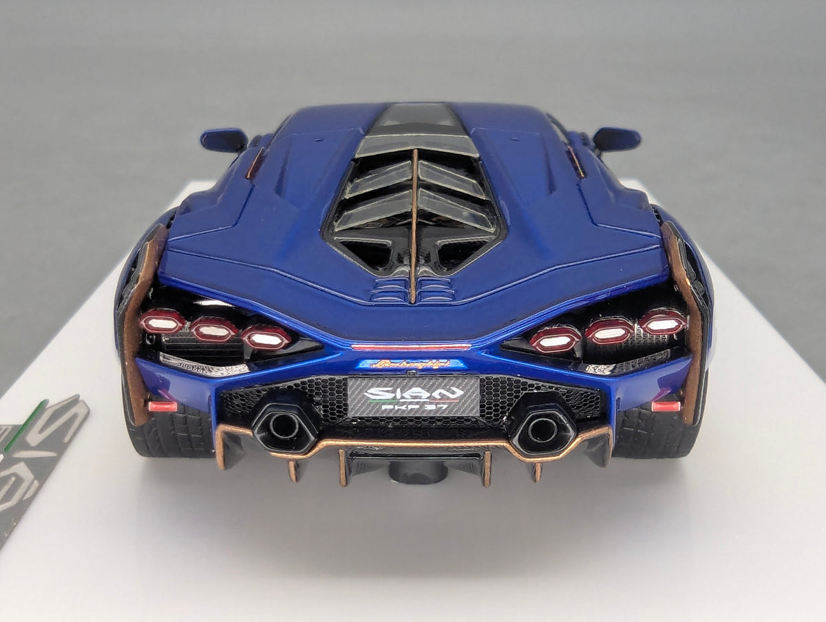 Eidolon Make Up 1:43 Lamborghini Sian FKP 37 with Stripe 2019 Blu 57/60 mit OVP