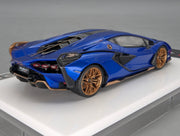 Eidolon Make Up 1:43 Lamborghini Sian FKP 37 with Stripe 2019 Blu 57/60 mit OVP