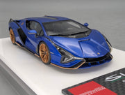 Eidolon Make Up 1:43 Lamborghini Sian FKP 37 with Stripe 2019 Blu 57/60 mit OVP