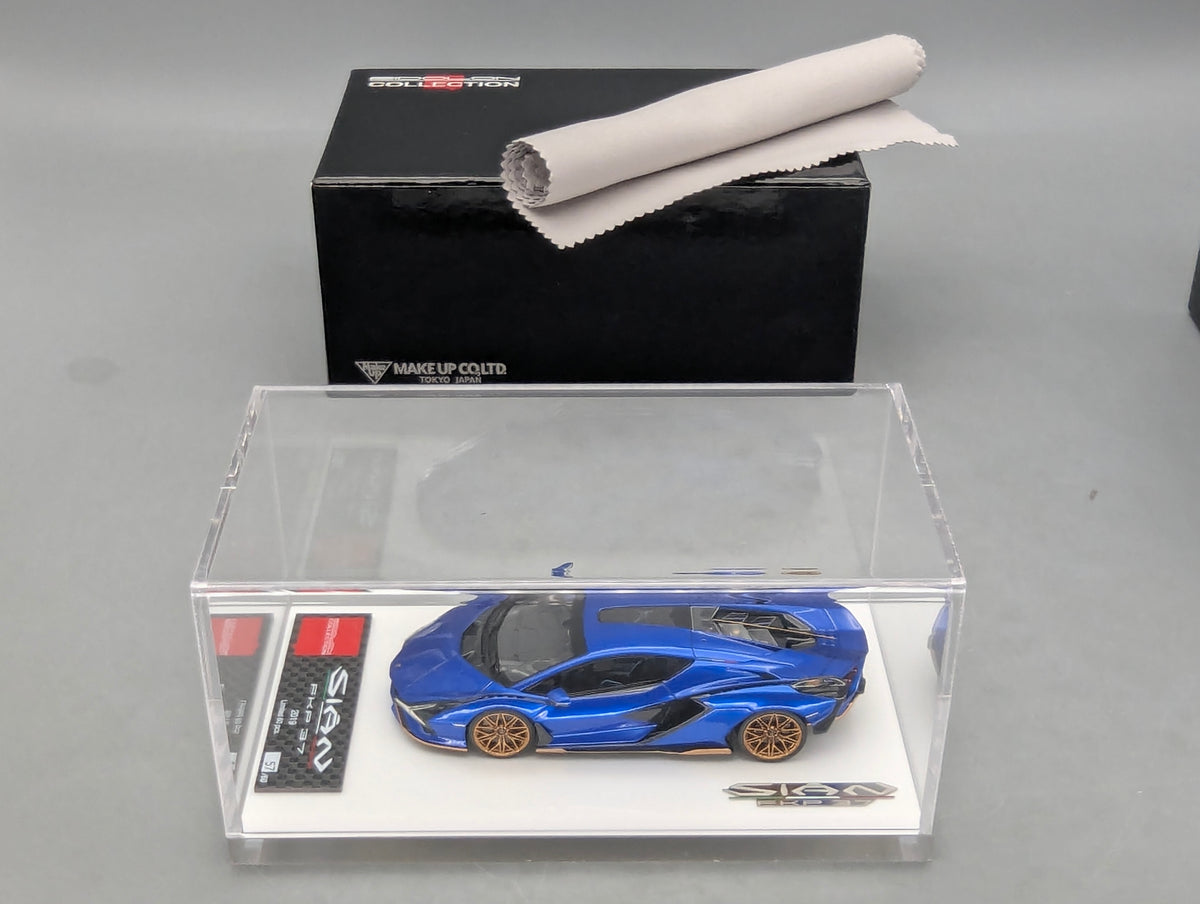Eidolon Make Up 1:43 Lamborghini Sian FKP 37 with Stripe 2019 Blu 57/60 mit OVP