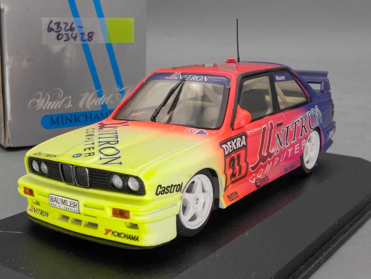 Modellautos 1:43 Minichamps BMW M3 DTM 1992 #21 Kris Nissen mit OVP