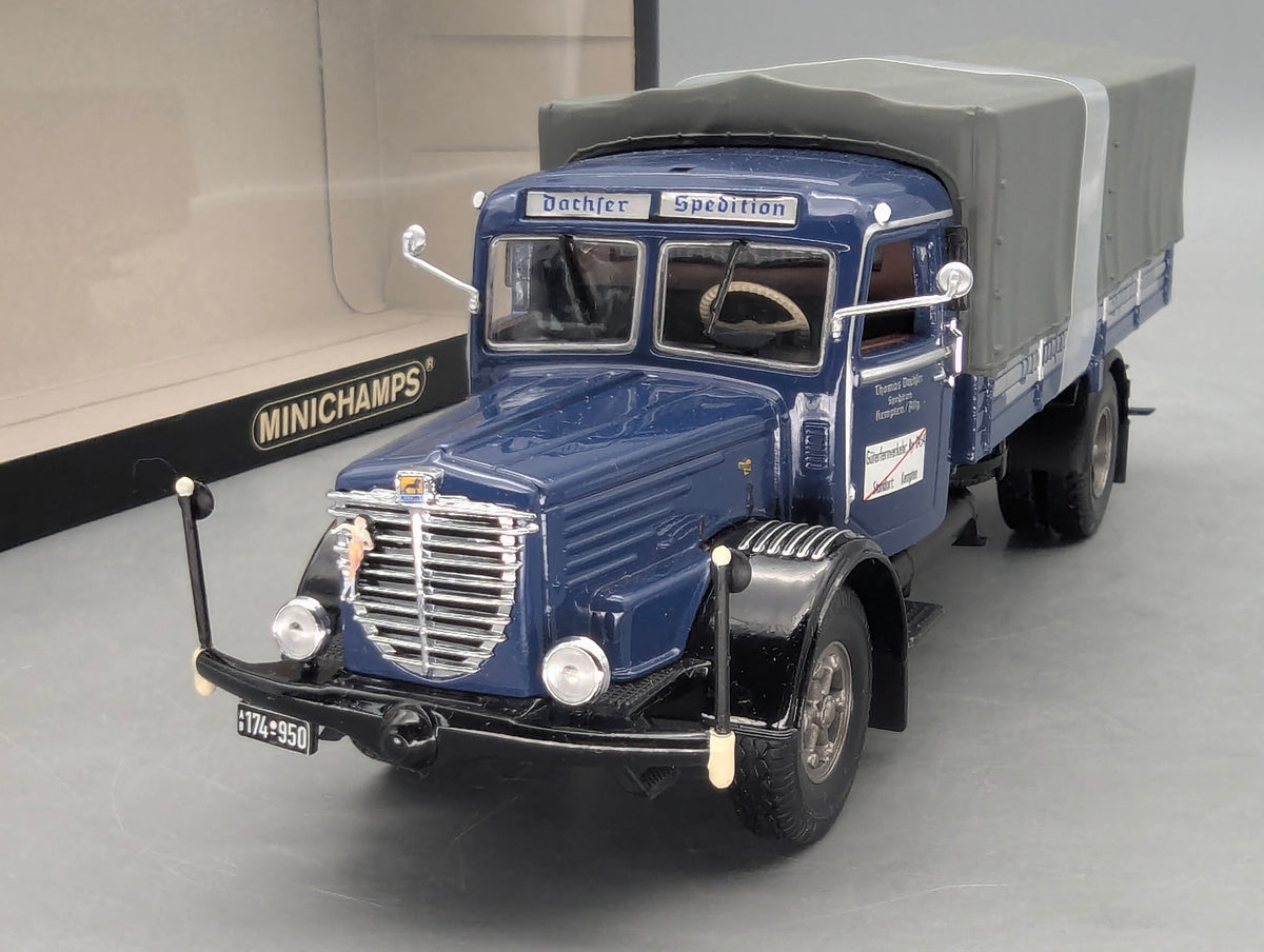 LKW Modell 1:43 Minichamps Buessing 8000 S Canvas Truck Dachser mit OVP