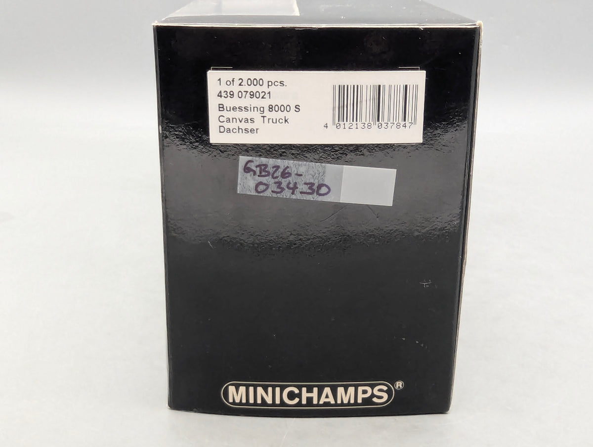LKW Modell 1:43 Minichamps Buessing 8000 S Canvas Truck Dachser mit OVP