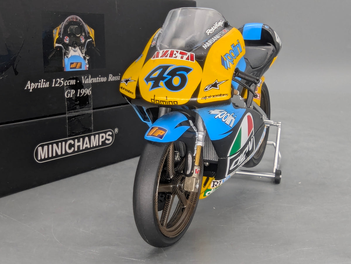 Motorrad Modell 1:12 Minichamps Aprilia 125 ccm GP 1996 #46 Valentino Rossi OVP