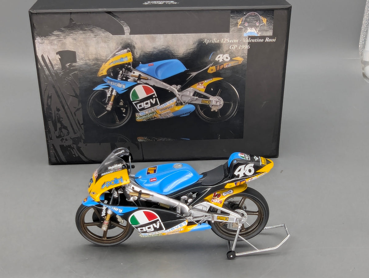 Motorrad Modell 1:12 Minichamps Aprilia 125 ccm GP 1996 #46 Valentino Rossi OVP