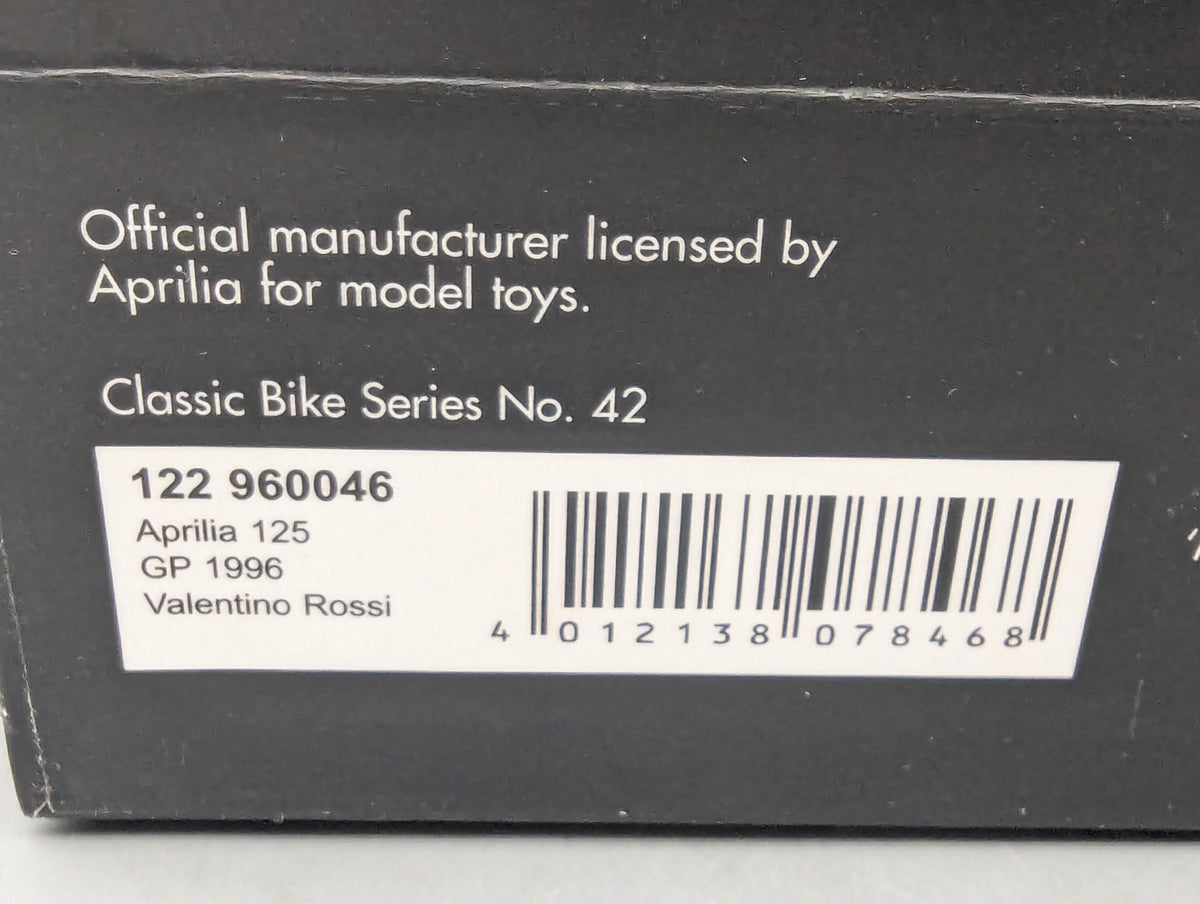 Motorrad Modell 1:12 Minichamps Aprilia 125 ccm GP 1996 #46 Valentino Rossi OVP