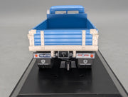 LKW Modell 1:50 NZG 584 Scania Vabis L60 Pritschen LKW Blau Weiß mit Vitrine
