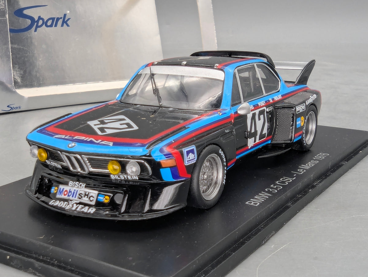 Modellautos 1:43 Hachette nicht Spark BMW 3.5 CSL 24h Le Mans 1976 #42 Grohs u.A