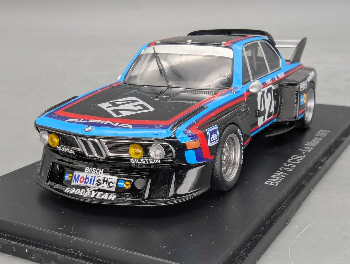 Modellautos 1:43 Hachette nicht Spark BMW 3.5 CSL 24h Le Mans 1976 #42 Grohs u.A