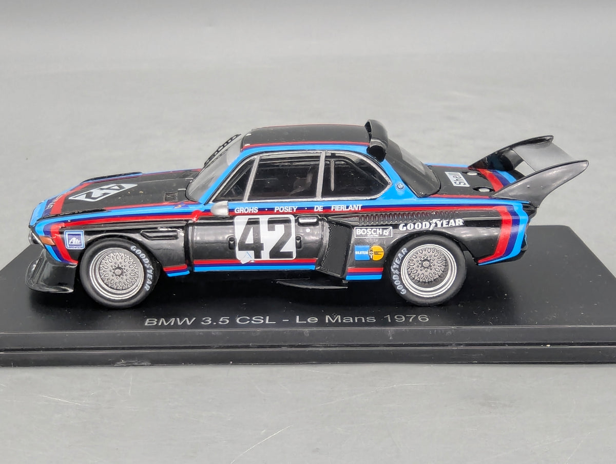 Modellautos 1:43 Hachette nicht Spark BMW 3.5 CSL 24h Le Mans 1976 #42 Grohs u.A