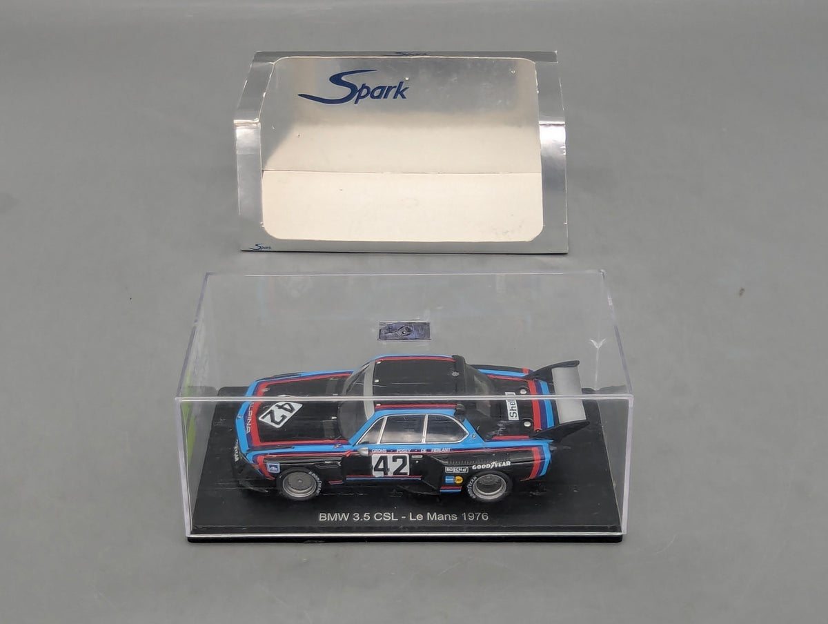 Modellautos 1:43 Hachette nicht Spark BMW 3.5 CSL 24h Le Mans 1976 #42 Grohs u.A