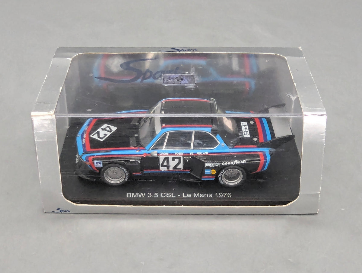 Modellautos 1:43 Hachette nicht Spark BMW 3.5 CSL 24h Le Mans 1976 #42 Grohs u.A