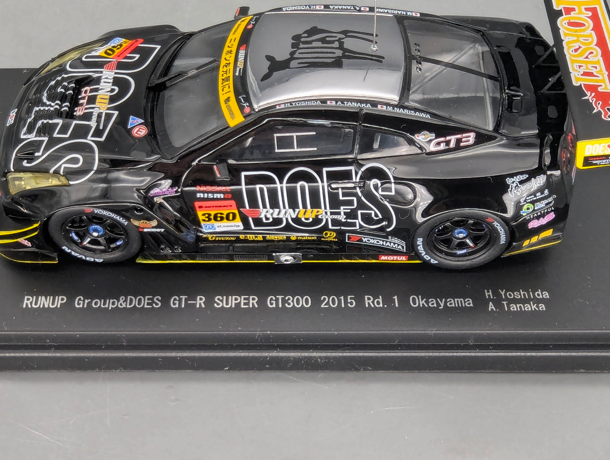 Modellautos 1:43 Ebbro 45293 Nissan Super GT300 Okayama 2015 Rd.1 #360 mit OVP