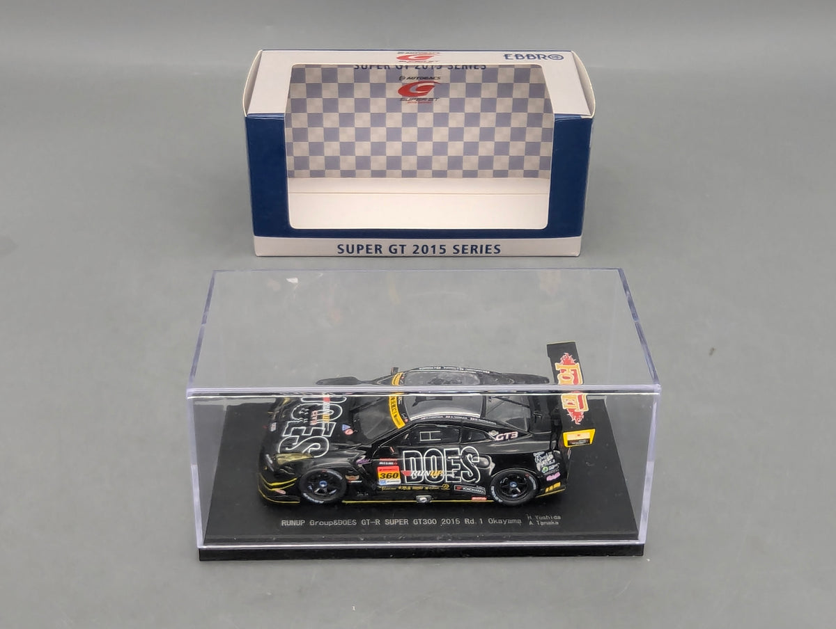 Modellautos 1:43 Ebbro 45293 Nissan Super GT300 Okayama 2015 Rd.1 #360 mit OVP