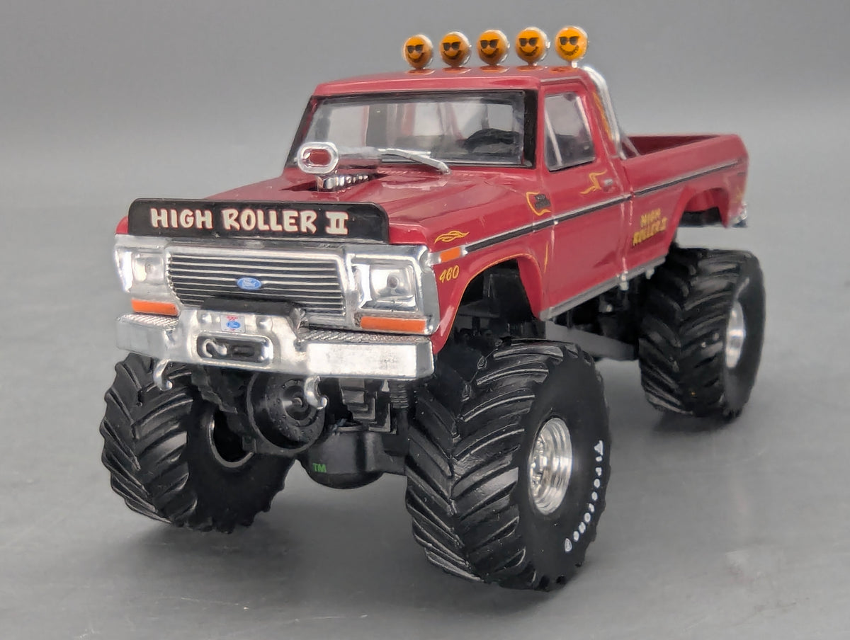 Modellautos 1:43 Greenlight Ford High Roller II 1979 F-250 Monster Truck mit OVP