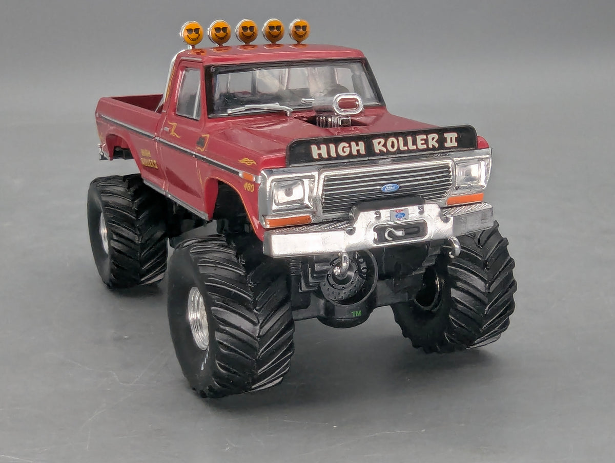 Modellautos 1:43 Greenlight Ford High Roller II 1979 F-250 Monster Truck mit OVP