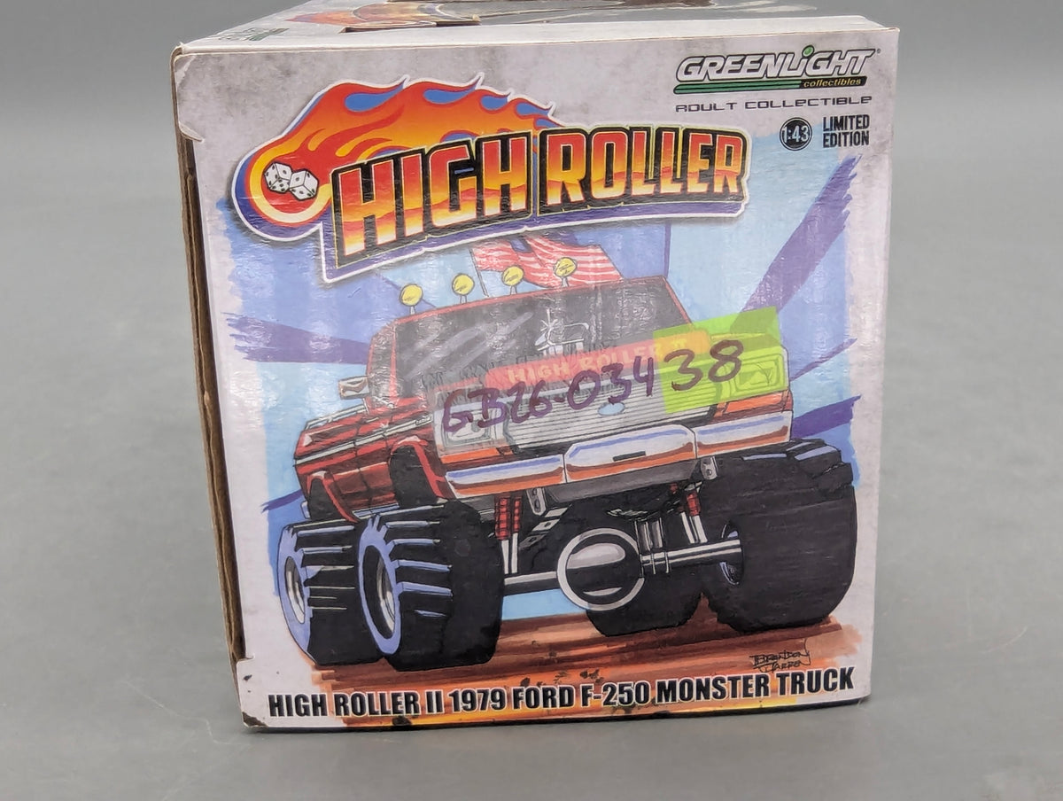 Modellautos 1:43 Greenlight Ford High Roller II 1979 F-250 Monster Truck mit OVP