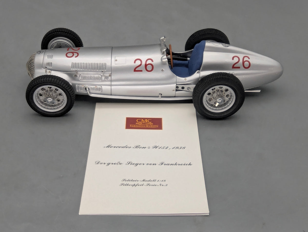 Modellautos 1:18 CMC Mercedes Benz W154 Der Große Sieger Frankreich 1938 #26 OVP