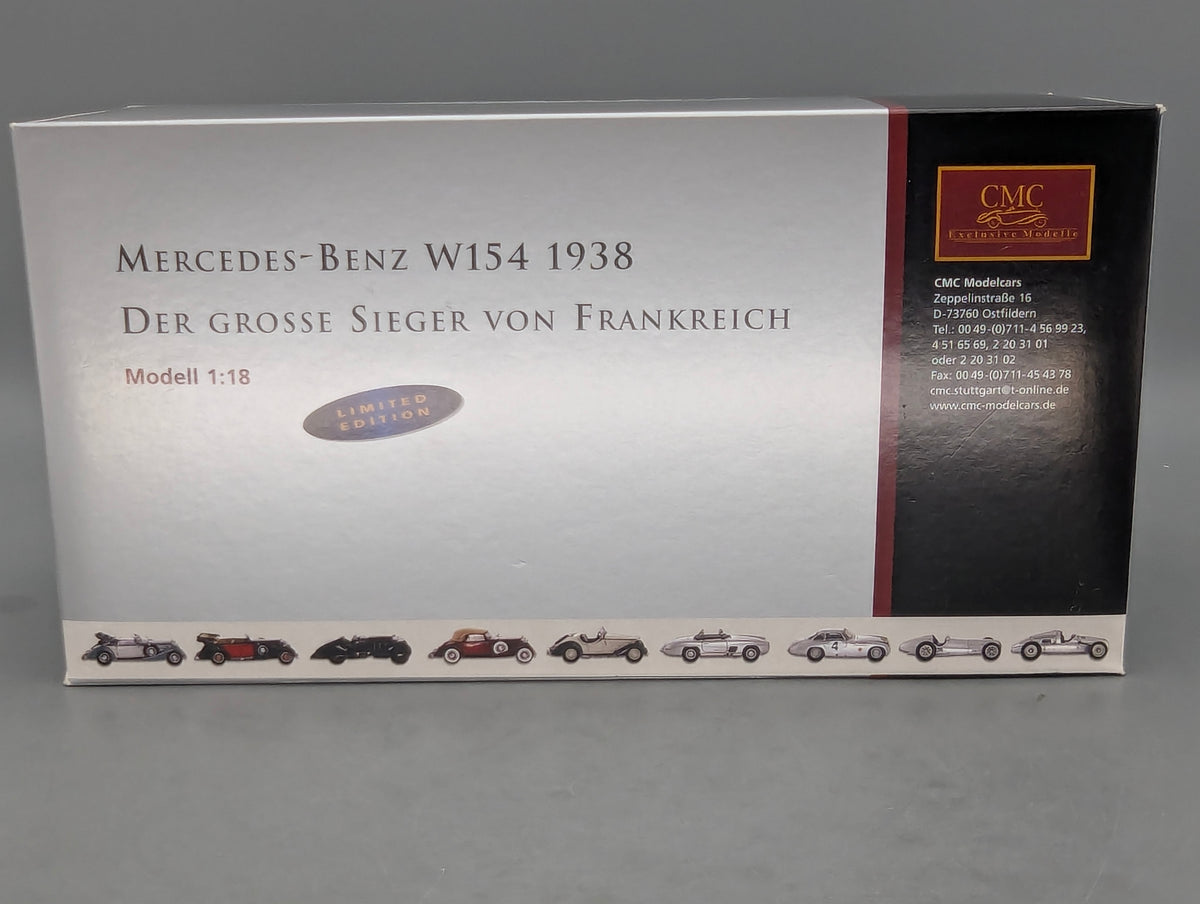 Modellautos 1:18 CMC Mercedes Benz W154 Der Große Sieger Frankreich 1938 #26 OVP