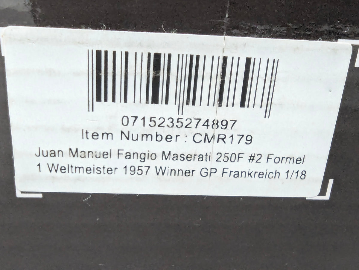 Modellautos 1:18 CMR 179 Maserati 250F Formel 1 Weltmeister 1957 #2 Fangio OVP