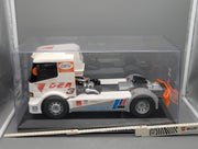 LKW Modell 1:12 Carson Mercedes Benz Atego Renntruck 1999 #3 M Oestreich Vitrine