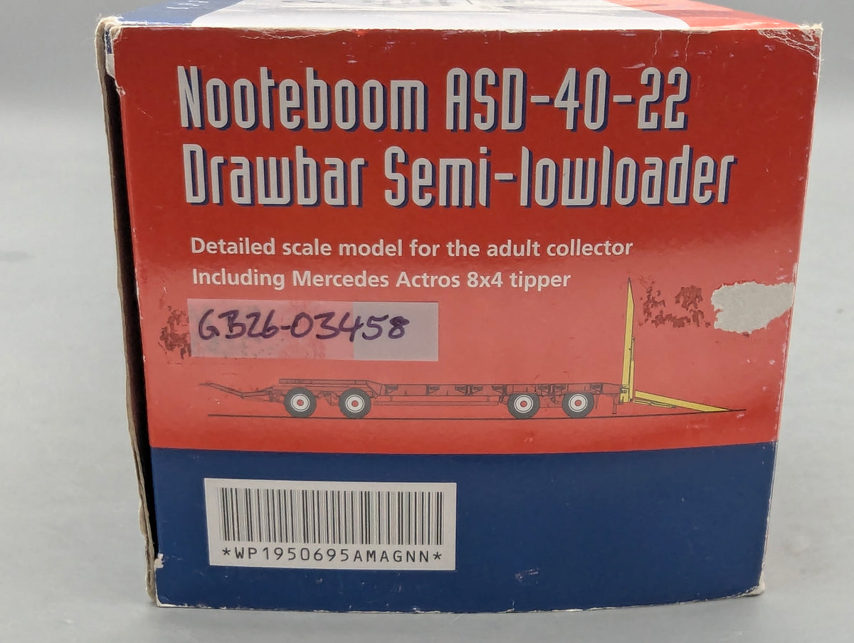 LKW Modell 1:50 NZG 537 Mercedes Benz Actros + Tieflader mit OVP