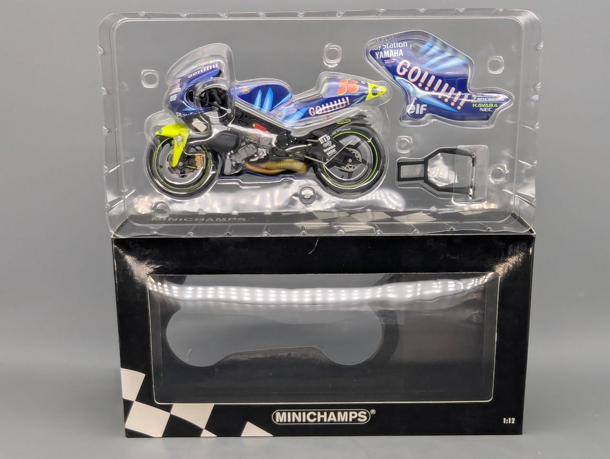 Motorrad Modell 1:12 Minichamps Yamaha YZR 500 GP 2001 #56 Shinya Nakano mit OVP