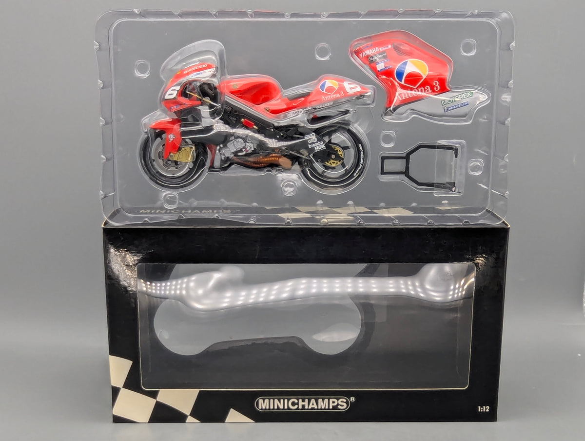 Motorrad Modell 1:12 Minichamps Yamaha YZR 500 GP 2001 #6 Norifumi Abe mit OVP
