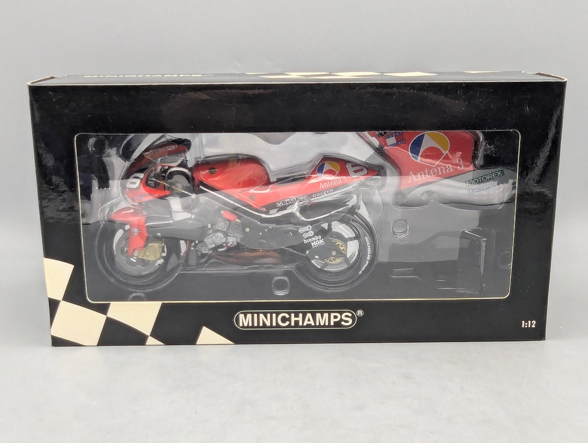 Motorrad Modell 1:12 Minichamps Yamaha YZR 500 GP 2001 #6 Norifumi Abe mit OVP