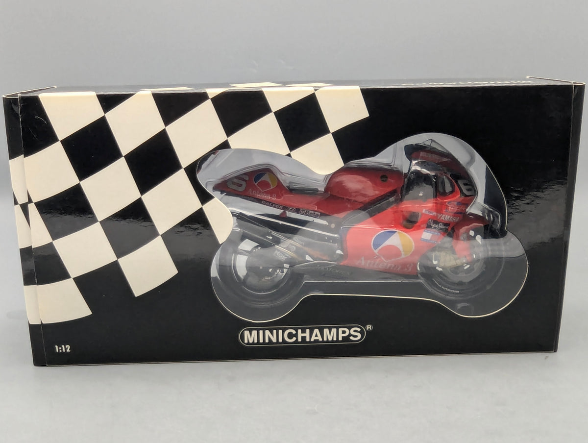 Motorrad Modell 1:12 Minichamps Yamaha YZR 500 GP 2001 #6 Norifumi Abe mit OVP