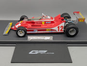 Modellautos 1:12 GP Replicas Ferrari 312 T4 2nd WC 1979 #12 G Villeneuve Vitrine