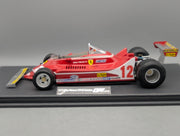 Modellautos 1:12 GP Replicas Ferrari 312 T4 2nd WC 1979 #12 G Villeneuve Vitrine