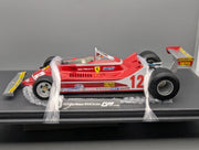 Modellautos 1:12 GP Replicas Ferrari 312 T4 2nd WC 1979 #12 G Villeneuve Vitrine
