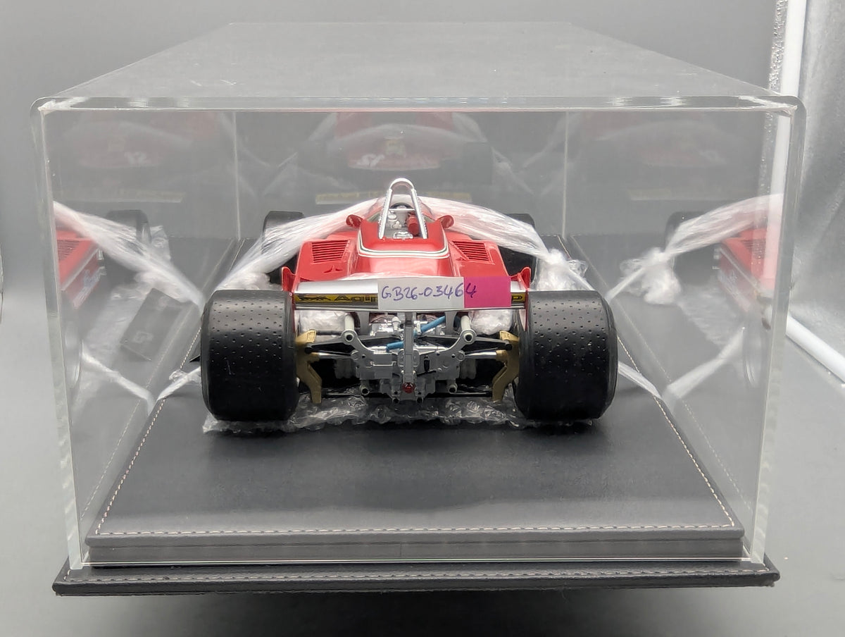 Modellautos 1:12 GP Replicas Ferrari 312 T4 2nd WC 1979 #12 G Villeneuve Vitrine