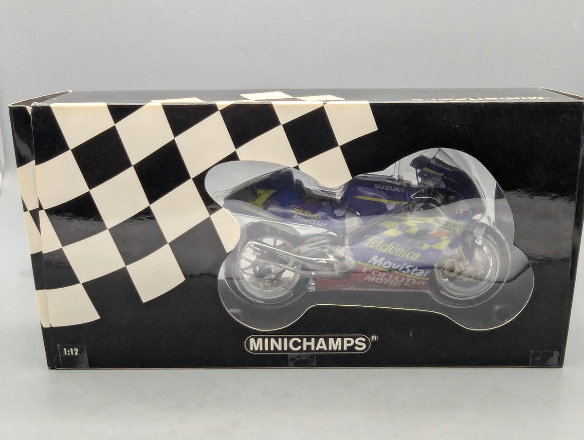 Motorrad Modell 1:12 Minichamps Suzuki RGV-Gamma GP2001 #1 Kenny Roberts mit OVP