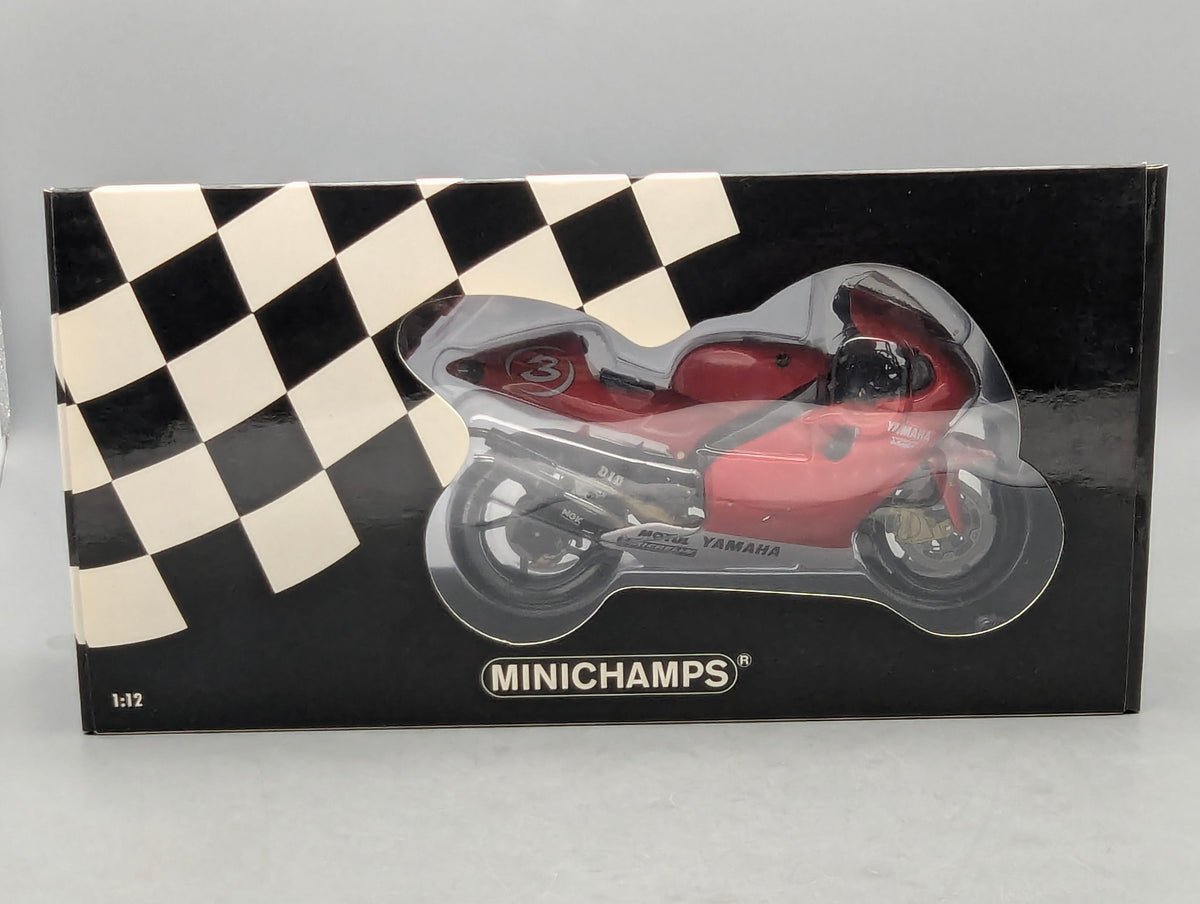 Motorrad Modell 1:12 Minichamps Yamaha YZR 500 Moto GP 2001 #3 Max Biaggi OVP