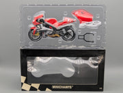 Motorrad Modell 1:12 Minichamps Yamaha YZR 500 Moto GP 2001 #7 Carlos Checa OVP