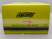 Modellautos 1:12 Minichamps Porsche 911 R Ring Police 2016 Lichtgrün mit OVP