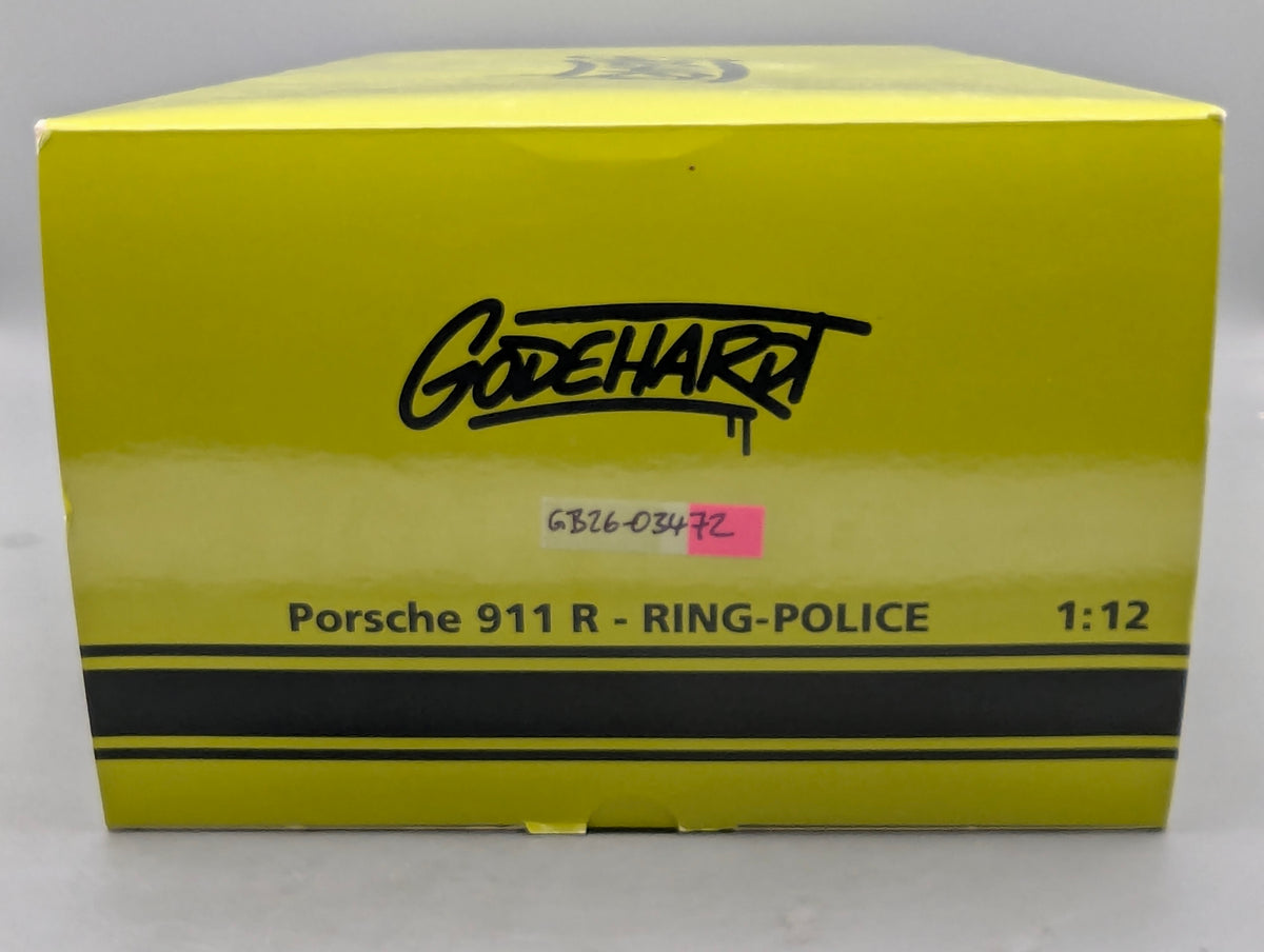 Modellautos 1:12 Minichamps Porsche 911 R Ring Police 2016 Lichtgrün mit OVP