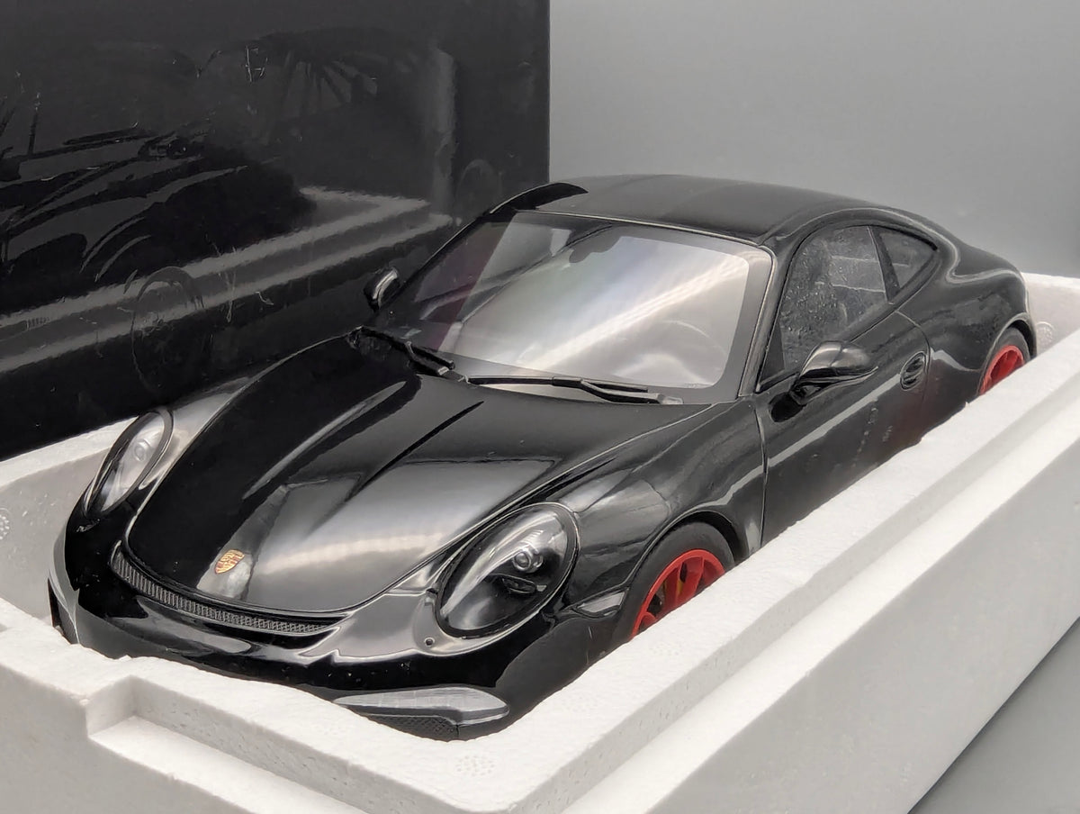Modellautos 1:12 Minichamps Porsche 911 R 2016 Schwarz mit OVP