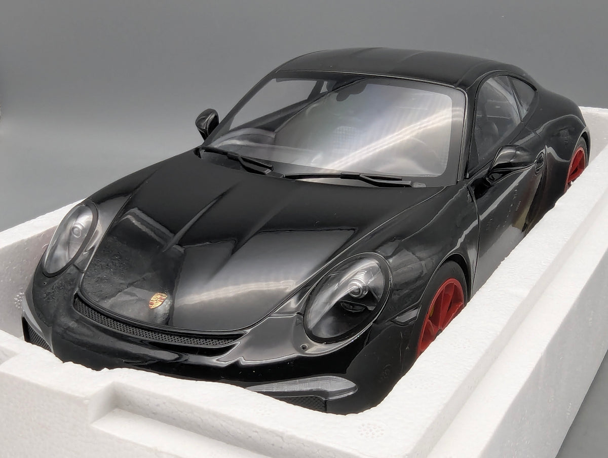Modellautos 1:12 Minichamps Porsche 911 R 2016 Schwarz mit OVP