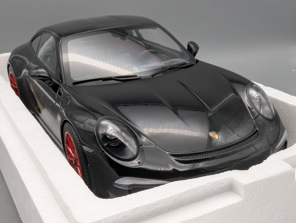 Modellautos 1:12 Minichamps Porsche 911 R 2016 Schwarz mit OVP