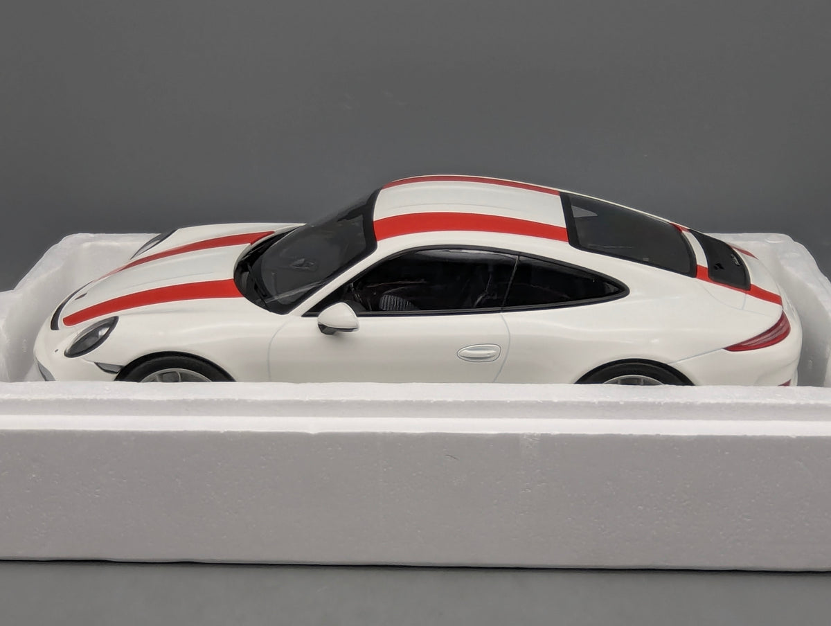 Modellautos 1:12 Minichamps Porsche 911 R 2016 Weiß mit OVP