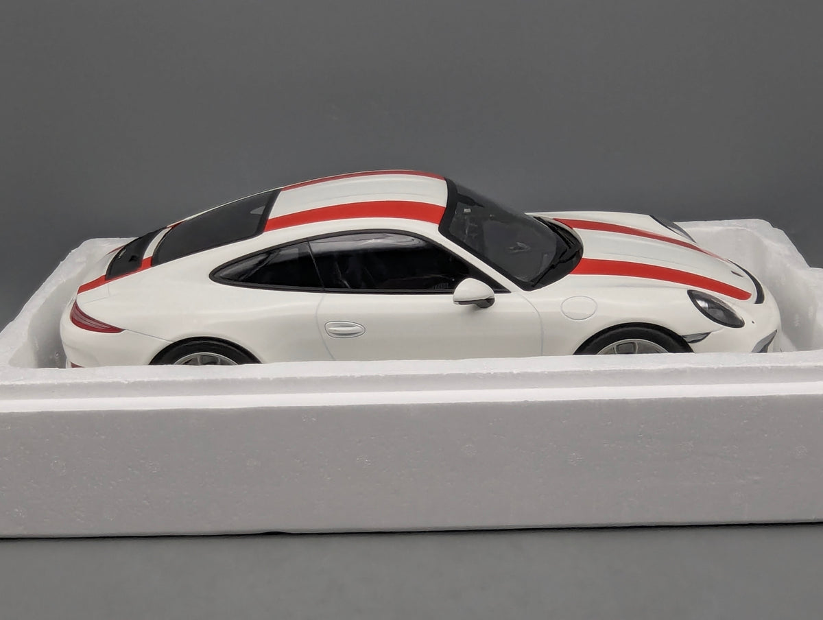 Modellautos 1:12 Minichamps Porsche 911 R 2016 Weiß mit OVP